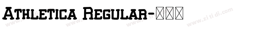 Athletica Regular字体转换 Athletica Regular字体转换